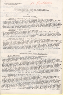 Komunikat Radiowy z dnia 28 lutego 1942 - wydanie poranne