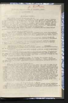 Komunikat Radiowy z dnia 27 kwietnia 1942 - wydanie popołudniowe