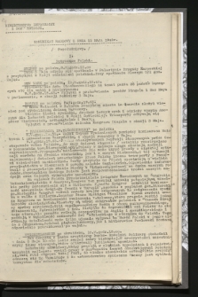 Komunikat Radiowy z dnia 11 maja 1942 - wydanie popołudniowe