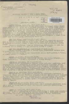 Komunikat Radiowy z dnia 1 lipca 1942 - wydanie poranne