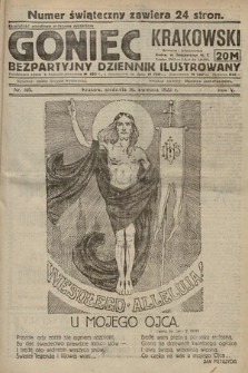 Goniec Krakowski : bezpartyjny dziennik popularny. 1922, nr 105