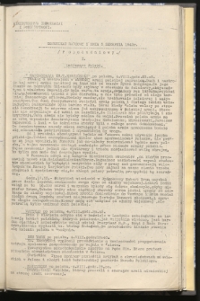 Komunikat Radiowy z dnia 5 sierpnia 1942 - wydanie popołudniowe