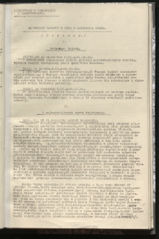 Komunikat Radiowy z dnia 9 listopada 1942 - wydanie poranne