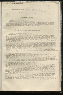 Komunikat Radiowy z dnia 10 listopada 1942 - wydanie poranne