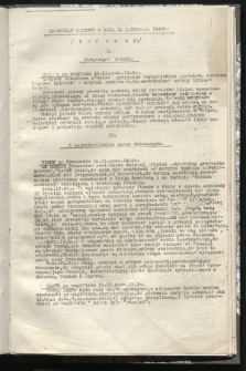 Komunikat Radiowy z dnia 14 listopada 1942 - wydanie poranne