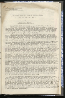 Komunikat Radiowy z dnia 21 grudnia 1942 - wydanie popołudniowe