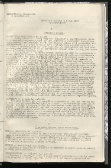 Komunikat Radiowy z dnia 8 I 1943 - wydanie popołudniowe