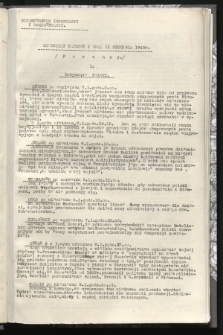 Komunikat Radiowy z dnia 11 stycznia 1943 - wydanie poranne