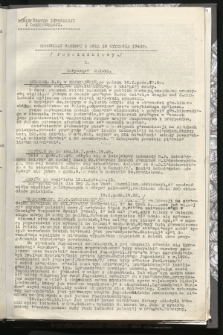 Komunikat Radiowy z dnia 18 stycznia 1943 - wydanie popołudniowe