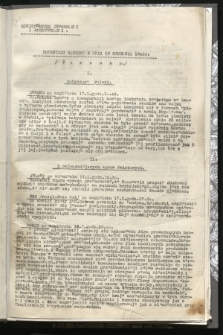 Komunikat Radiowy z dnia 19 stycznia 1943 - wydanie poranne
