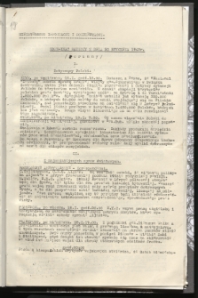 Komunikat Radiowy z dnia 20 I 1943 - wydanie poranne