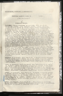 Komunikat Radiowy z dnia 21 stycznia 1943 - wydanie poranne