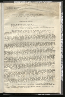 Komunikat Radiowy z dnia 26 stycznia 1943 - wydanie popołudniowe