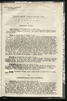 Komunikat Radiowy z dnia 27 stycznia 1943 - wydanie poranne