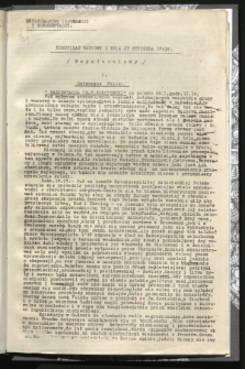 Komunikat Radiowy z dnia 27 stycznia 1943 - wydanie popołudniowe