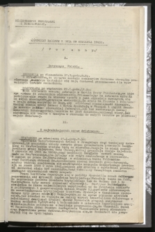 Komunikat Radiowy z dnia 29 stycznia 1943 - wydanie poranne