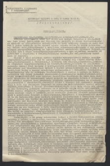 Komunikat Radiowy z dnia 5 marca 1943 - wydanie popołudniowe