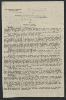 Komunikat Radiowy z dnia 13 marca 1943 - wydanie poranne