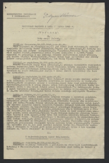 Komunikat Radiowy z dnia 17 marca 1943 - wydanie poranne