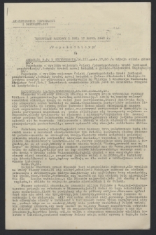 Komunikat Radiowy z dnia 17 marca 1943 - wydanie popołudniowe