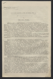 Komunikat Radiowy z dnia 29 marca 1943 - wydanie popołudniowe