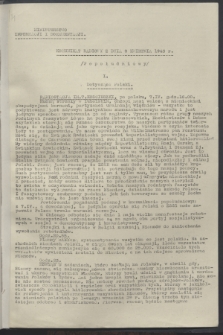 Komunikat Radiowy z dnia 8 kwietnia 1943 - wydanie popołudniowe