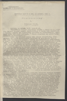 Komunikat Radiowy z dnia 12 kwietnia 1943 - wydanie popołudniowe