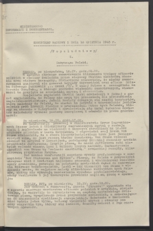Komunikat Radiowy z dnia 16 kwietnia 1943 - wydanie popołudniowe