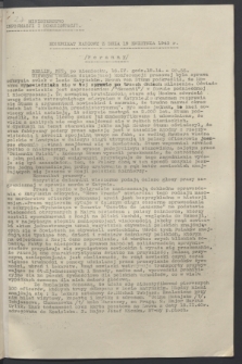 Komunikat Radiowy z dnia 19 kwietnia 1943 - wydanie poranne