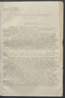 Komunikat Radiowy z dnia 30 kwietnia 1943 - wydanie poranne