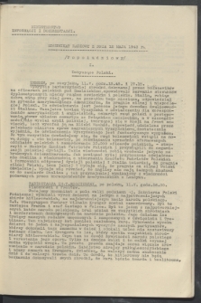 Komunikat Radiowy z dnia 12 maja 1943 - wydanie popołudniowe