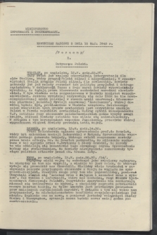 Komunikat Radiowy z dnia 15 maja 1943 - wydanie poranne