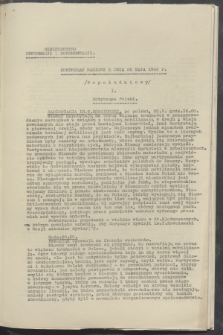 Komunikat Radiowy z dnia 26 maja 1943 - wydanie popołudniowe