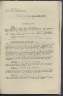Komunikat Radiowy z dnia 27 maja 1943 - wydanie poranne