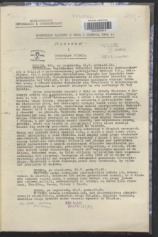 Komunikat Radiowy z dnia 1 czerwca 1943 - wydanie poranne