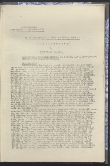 Komunikat Radiowy z dnia 2 czerwca 1943 - wydanie popołudniowe