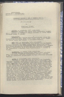 Komunikat Radiowy z dnia 9 czerwca 1943 - wydanie poranne