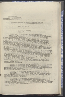 Komunikat Radiowy z dnia 10 czerwca 1943 - wydanie poranne