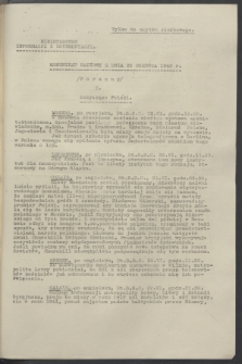 Komunikat Radiowy z dnia 25 czerwca 1943 - wydanie poranne