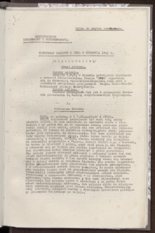 Komunikat Radiowy z dnia 6 września 1943 - wydanie popołudniowe