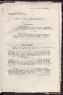 Komunikat Radiowy z dnia 8 września 1943 - wydanie poranne