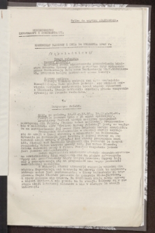 Komunikat Radiowy z dnia 14 września 1943 - wydanie popołudniowe