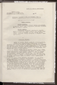 Komunikat Radiowy z dnia 20 września 1943 - wydanie popołudniowe