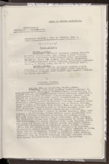 Komunikat Radiowy z dnia 21 września 1943 - wydanie poranne