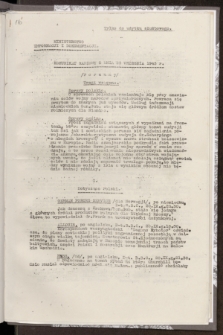 Komunikat Radiowy z dnia 22 września 1943 - wydanie poranne