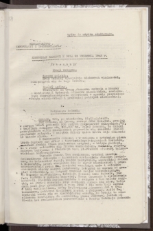 Komunikat Radiowy z dnia 23 września 1943 - wydanie poranne