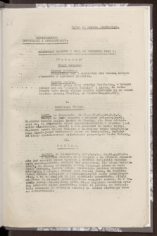 Komunikat Radiowy z Dnia 25 września 1943 - wydanie poranne
