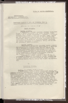 Komunikat Radiowy z dnia 28 września 1943 - wydanie popołudniowe