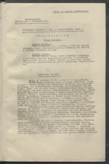 Komunikat Radiowy z dnia 1 października 1943 - wydanie popołudniowe