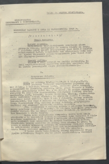 Komunikat Radiowy z dnia 11 października 1943 - wydanie popołudniowe